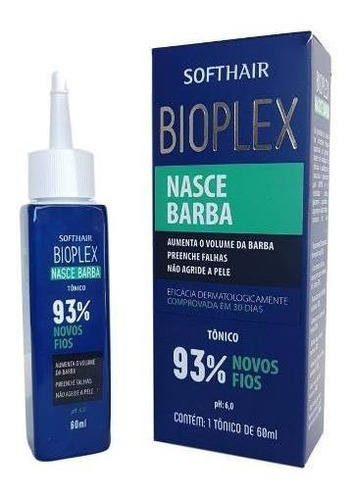 Softhair Bioplex Nasce Barba Preenche Falha Nasce Pelotônico