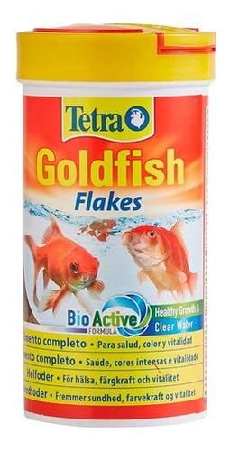 Alimento En Hojuelas Escamas Tetra Goldfish Para Peces En Acuarios Y Peceras De Agua Fria Como Golfish Y Bailarinas En Tarro De 52gr 1oz