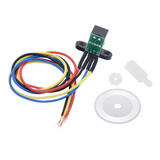 Kit Sensor Encoder Optico 100 Lineas Diametro 22mm Metalico