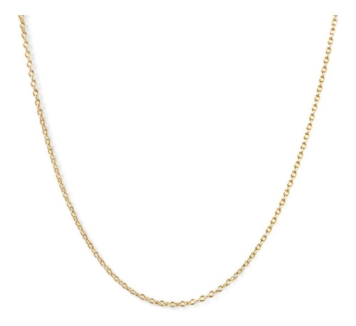 Cadena De Oro 18k Collar Groumet 45cm 1.5 Gr Hombre Mujer