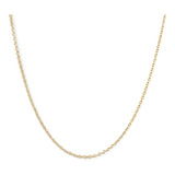 Cadena De Oro 18k Collar Groumet 40 Cm 1.5 Gr Hombre Mujer