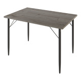 Mesa De Jantar Retangular Tóquio Ébano 120 Cm - D'rossi