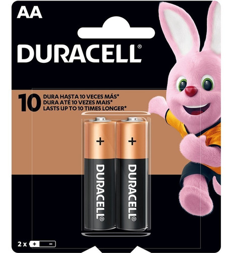 Pilha Aa Duracell Cartela C/2