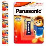 6 Bateria Alcalina 9v Panasonic 6 Cart