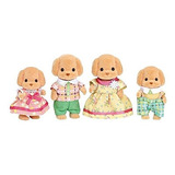 Calico Critters Familia Poodle, 4 Figuras 