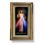 Quadro Jesus Misericordioso Decorativo Parede 73x43cm