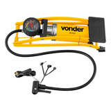 Bomba De Ar Para Encher Pneus Com Pedal Vonder Cor Amarelo