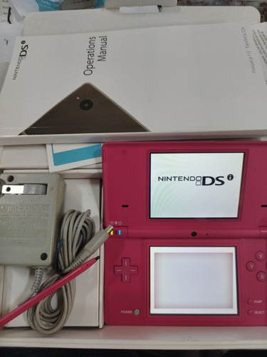 Nintendo Dsi Rosa Com Caixa Carregador Original 