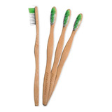 Paquete De 4 Cepillos De Dientes De Bambú Woobamboo - Adulto