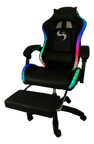 Silla Gamer Rgb Pro Gaming Led Multicolor Oficina Escritorio