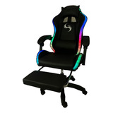 Silla Gamer Rgb Pro Gaming Led Multicolor Oficina Escritorio