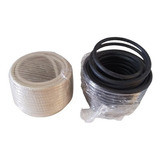 Cable Coaxial Rg-6 10 Metros Blanco 2 Conectores De Regalo 