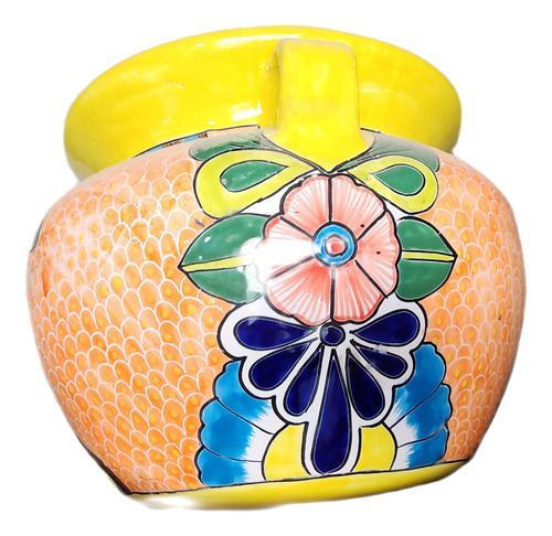 Maceta De Talavera Artesanal Estilo Michoacana Grande