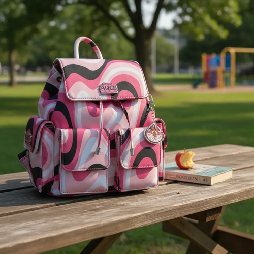 Mochila Backpack Mediana Premium Disney By Gorett + Cubrepolvo