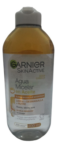 Agua Micelar Garnier En Aceite 400 Ml Elimina  Waterproof