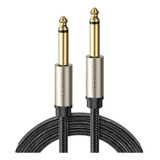 Cable De Audio Ugreen Macho Para Guitarra Y Guitarra De 6,35 Mm, 1 M, Negro