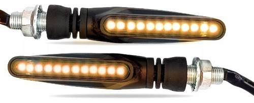 Giros Guiño Led Moto Universal X 2 Secuencial Progresivo 12v