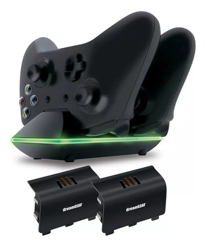 Dock Base Carregador Xbox One Para 2 Controles + 2 Baterias