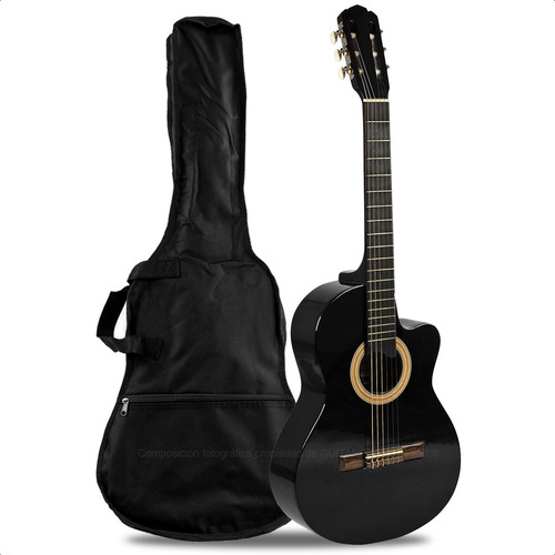Guitarra Criolla Clasica Gracia M6 Con Corte 4/4 + Funda
