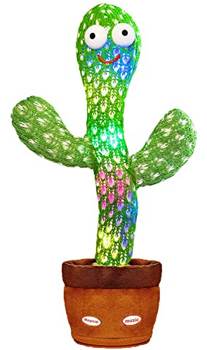 Cactus Juguete Que Imita Al Hablar Canta Baila Color Verde