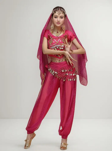 Traje De Danza Del Vientre Para Mujer, Disfraz De Danza Indi | MercadoLibre