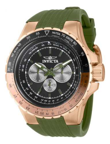 Reloj Para Hombres Invicta Aviator 39311 Verde