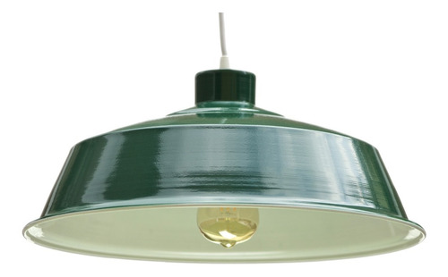 Lámpara Colgante Vintage Verde Inglés 40cm