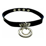 Gargantilla Collar Choker Doble Anillo Dark