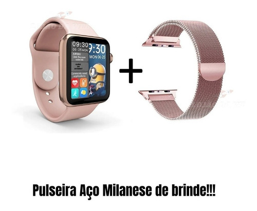 Relógio Smartwatch Iwo Hw16 + Pulseira Magnética + Case