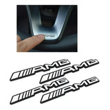 Emblema Amg Mercedes Volante Perilla Bocinas C200 Gla 4pzas