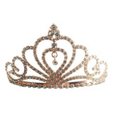 Corona Diadema De Reina Tiara Con Straps Brillantes 