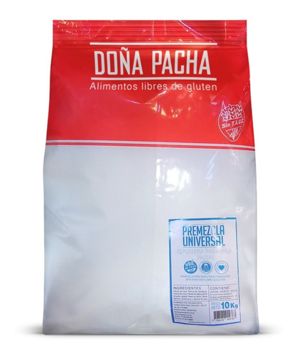 Premezcla Universal Doña Pacha Alimento Sin Tacc Bolson 10kg