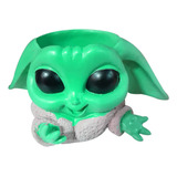 Macetero De Cerámica Diseño Baby Yoda 10cm