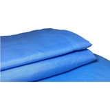 2 Fronhas Percal 300 Fios C/ 4 Abas 50x70 Cm Viena Dia A Dia Cor Dia Azul Liso