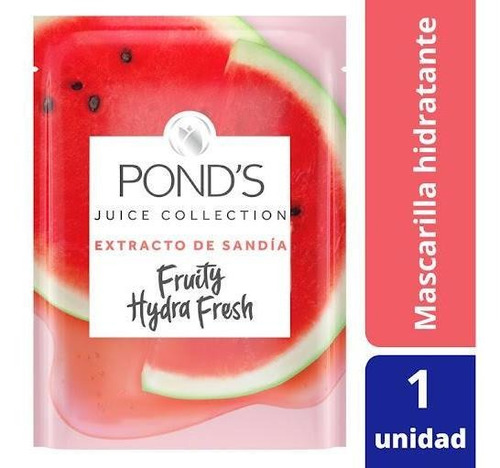 Mascarilla Ponds Fruity Hidratante Sandia X 26 Gr