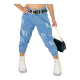 Calça Feminina Jogger Jeans Infantil Blogueirinha Meninas
