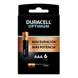 Pilas Aaa Duracell Optimum C/6 Baterías