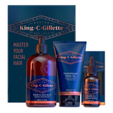 King C Gillette Kit Regalo Para Cuidado De La Barba Y Cara