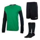 Buzo Arquero Short Medias Conjunto Futbol Protecciones Kit