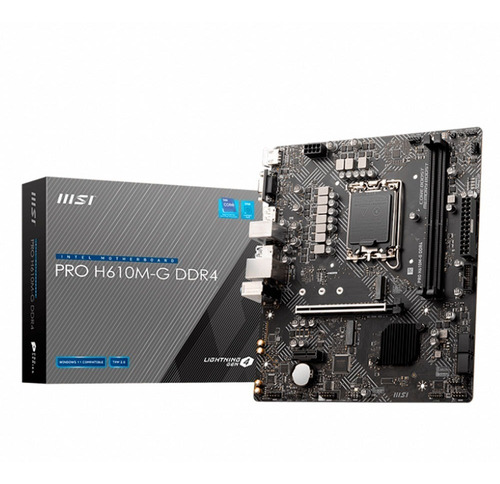 Tarjeta Madre Msi Pro H610m-g Ddr4 Lga1700 Micro-atx