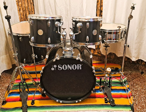 Bateria Sonor Force 505 + Set De Fierros Caño Permuto