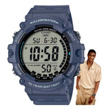 Relógio Masculino Casio Digital Azul Esportivo Ae-1500wh-2av