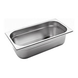 Deposito Gastronomico Acero Inox 1/3 15 Cm Con Tapa (32x17)