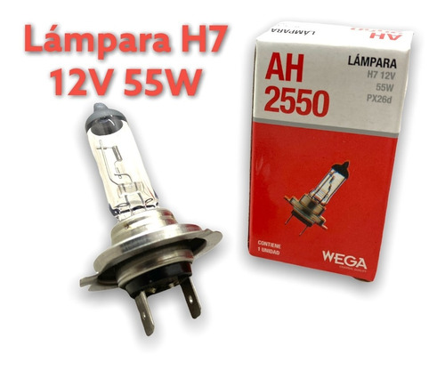 Lampara H7 12v 55w Premium Wega Original Foto 3