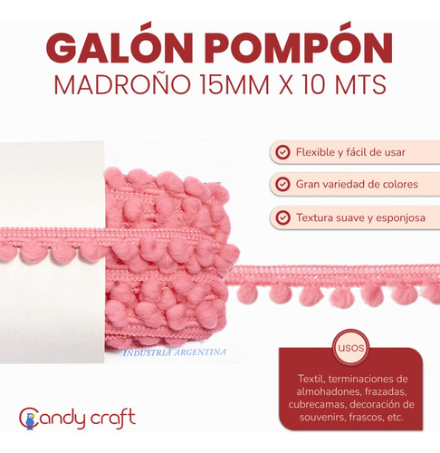 Pompon Madroño X 10mts