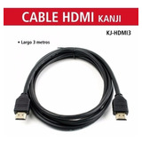 Cable Hdmi 3 Metros Full Hd Mallado 2 Filtros Led Smart Tv