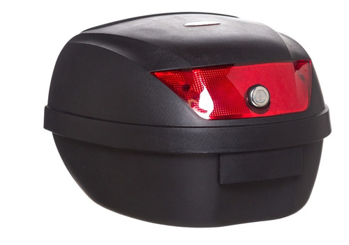 Baul Moto Desmontable Mac 30 Lts Negro Rojo Reflect Top R