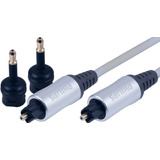 Philips Elite Toslink Cable Fibra Óptica Digital  6'' - Gris