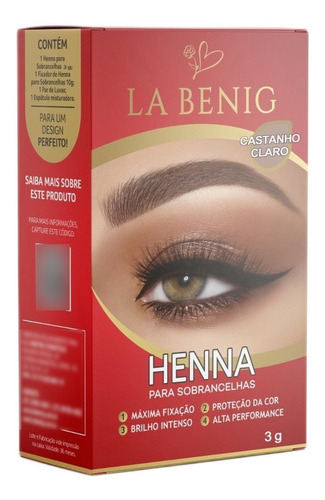 Henna La Benig Design De Sobrancelhas Rena 3g