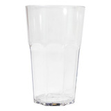 Vaso Facetado Plastico 450cc Transparente Magiclick X6 Unid